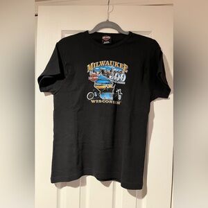 Harley-Davidson Black Milwaukee Graphic  tee womens